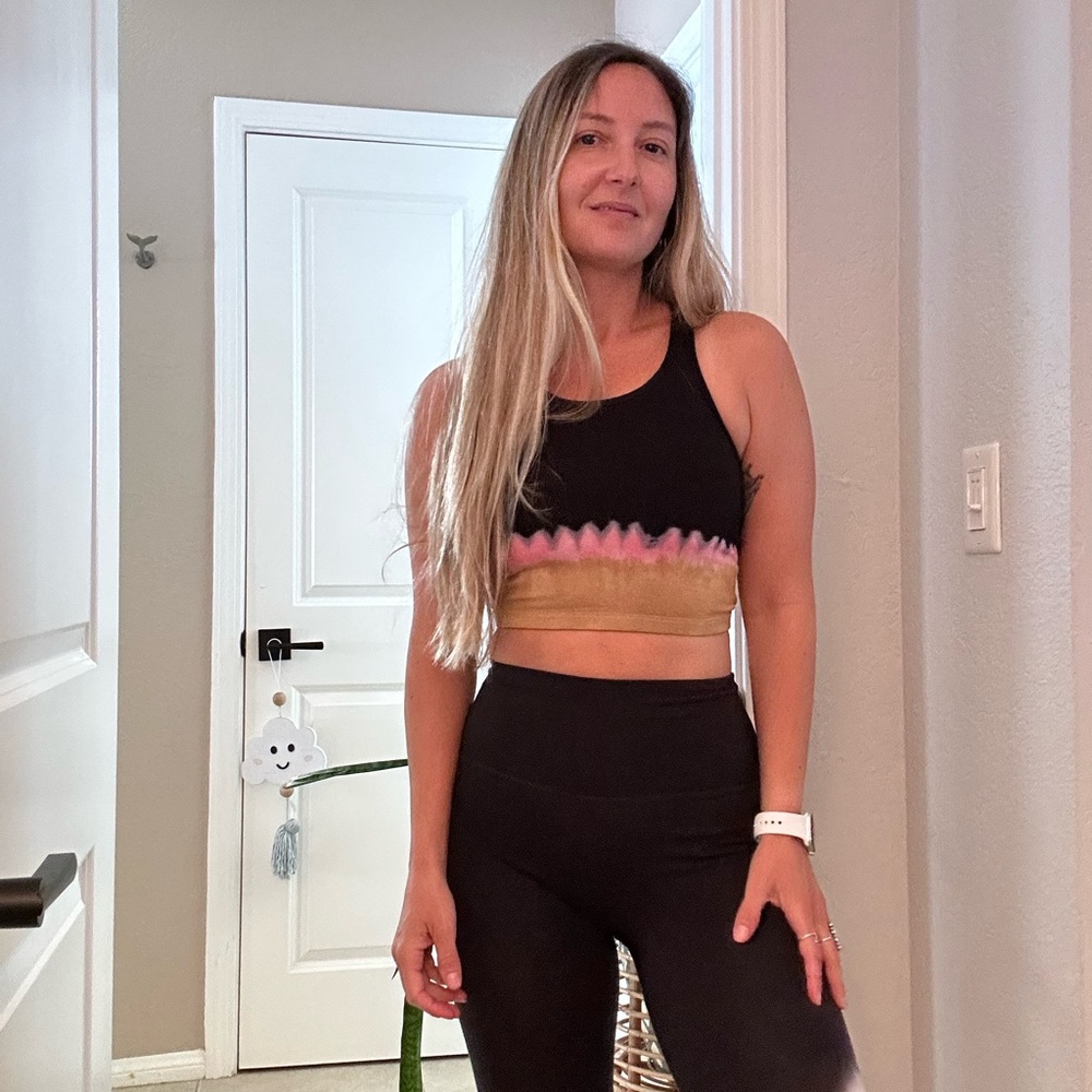 Electric & Rose Bella Top In Black Pink Camel - Picture 2 of 2